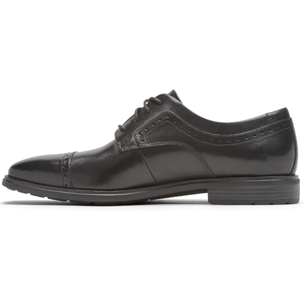 Oxfords Rockport Hombre Mexico - Farrow Cap Toe Negros - VYXQR2953